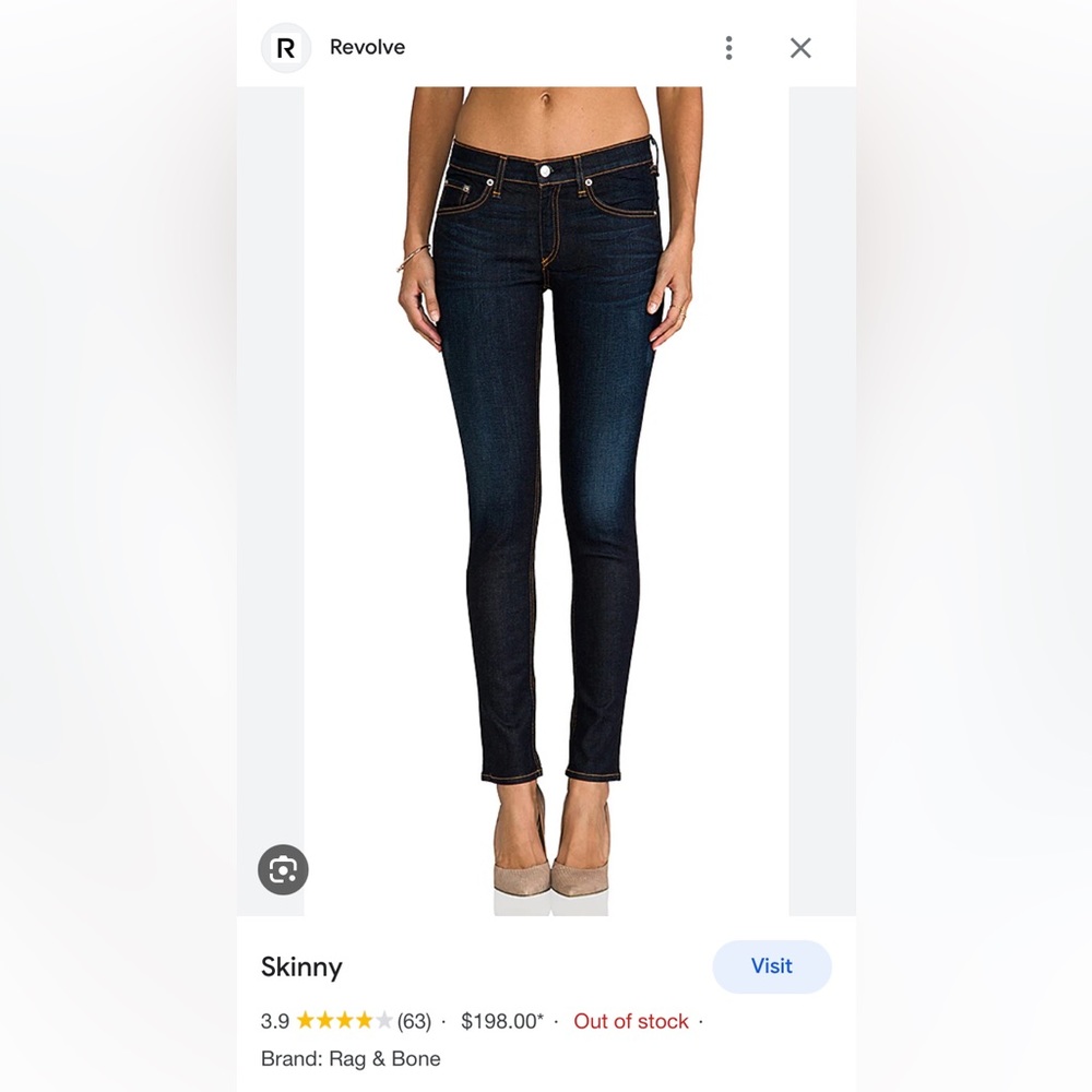 Rag Ana Bone Skinny Kensington Jean